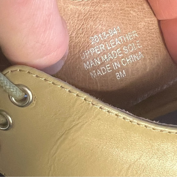 Jeffrey Campbell x Free People Butter Yellow Leather Boho Tie Platform Heels 8 - Picture 4 of 15